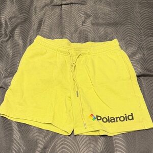 Polaroid men Vibrant Yellow Athletic Shorts
